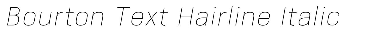 Bourton Text Hairline Italic image